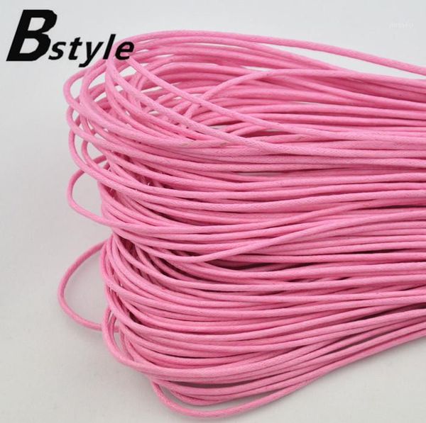 

30 meter waxed cotton cord 1.5mm thread necklace bracelet diy string strap handmade supplies1, Black;white