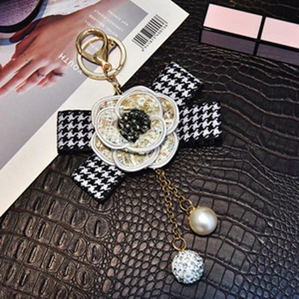 

new cute flower key chain gifts for women llaveros mujer car bag keychain accessories keyring holder jewelry party gift eh356 h jllkjm, Slivery;golden
