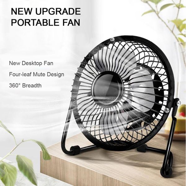 

mini usb fan portable fans metal cooler cooling 3 blades deskmute fans silent universal for car notebook computer desk fan