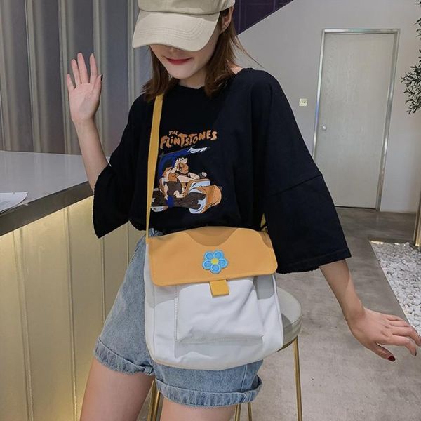 

женщины hit цвет одно плечо хозяйственная сумка большие складные сумки для женщины девушки моды crossbody школы tote bag