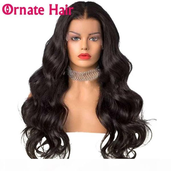 

body wave wigs 13x4 lace front human hair wigs for women brazilian hair 8-26 inch straight wig natural color remy 150%, Black;brown