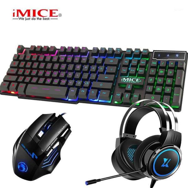 

3 in 1 sets boy's e-sport gaming keyboard and 2400dpi mouse black earphone headset with microphone led backlit earphone1