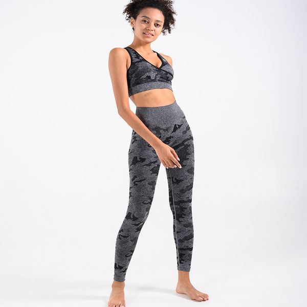 

sy310 seamless running fitness suit, Gray