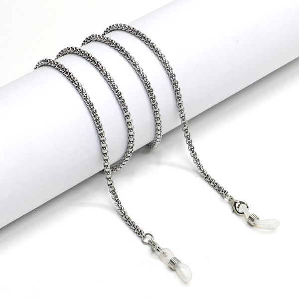 

2020 simple casual chain silver color stainless steel chain sunglasses chain metal chic non slip lanyards sunglasses accessories h bbyrxs