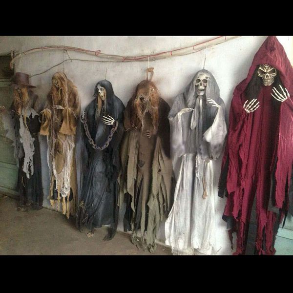 

165cm halloween hanging ghost haunted house escape horror halloween decorations terror scary props theme party drop ornament 1pc y201006