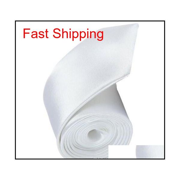 

white wedding banquet slim classic new men's narrow skinny ties qylonc new_dhbest, Blue;purple