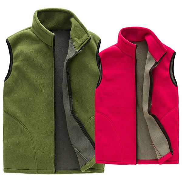 

outdoor t-shirts autumn winter vest women men warm hiking large size camping fishing thick coat outwear clothes 2021, Gray;blue