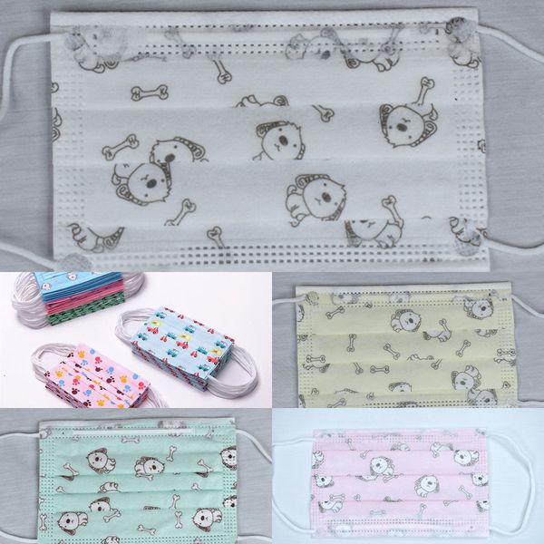 

cartoon kids disposable non-woven respirator child girls boys mouth mask anti pollution bro9q7 fixh