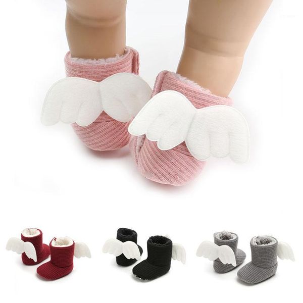 

newborn baby infant toddler boy girl boots winter warm snow boots wing cute crib shoes bbay girl 0-18m1