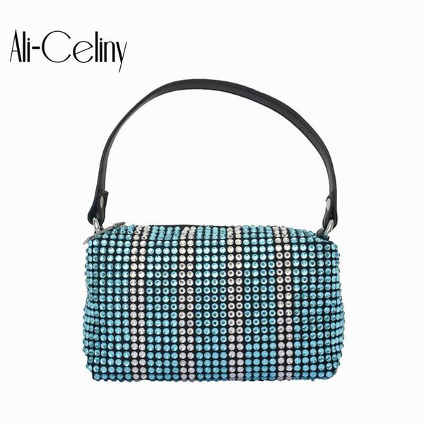 

стиль бренда brand new original design 2020 rhinestone мешка, flash алмазной подушка сумка, модный ручной подмышек мешок руки