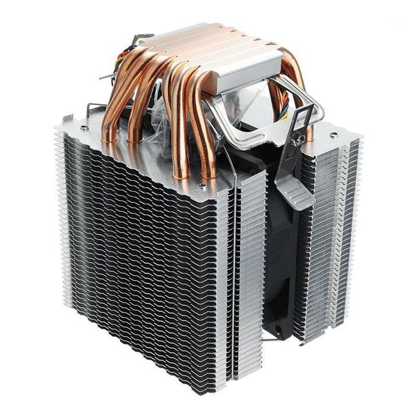 

6 heat pipe 4 wire single fan without light cpu fan cpu heatsink for 775/1150/1155/1156/1366 for adm all1