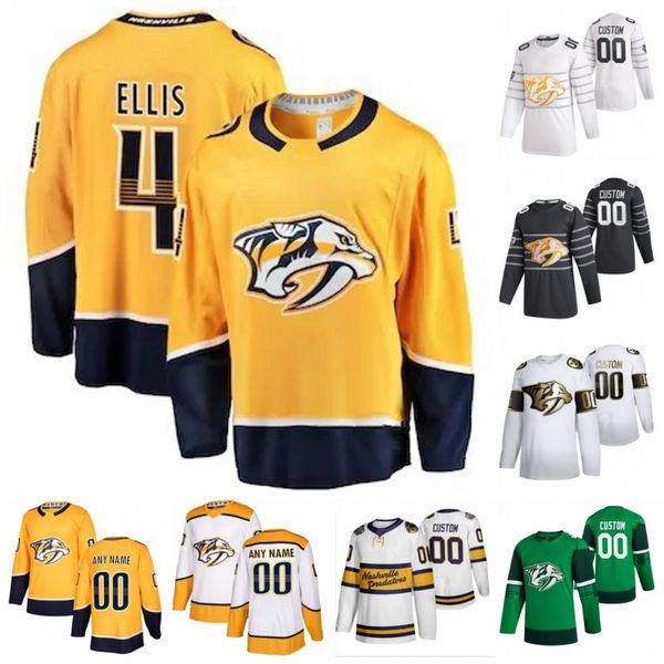 

custom nashville predators ryan ellis johansen hartnell viktor arvidsson yannick weber colin blackwell 2020 hockey jerseys stitched, Black;red