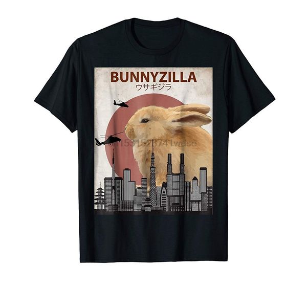 

2020 latest men t shirt fashion bunnyzilla bunny t-shirt funny gift for rabbit lovers t shirts sport hooded sweatshirt hoodie
