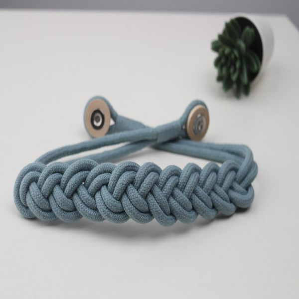 

1pc magnetic curtain tiebacks hand woven cotton room accessories curtain holder clip rope strap buckle curtain tie back h qylwbl