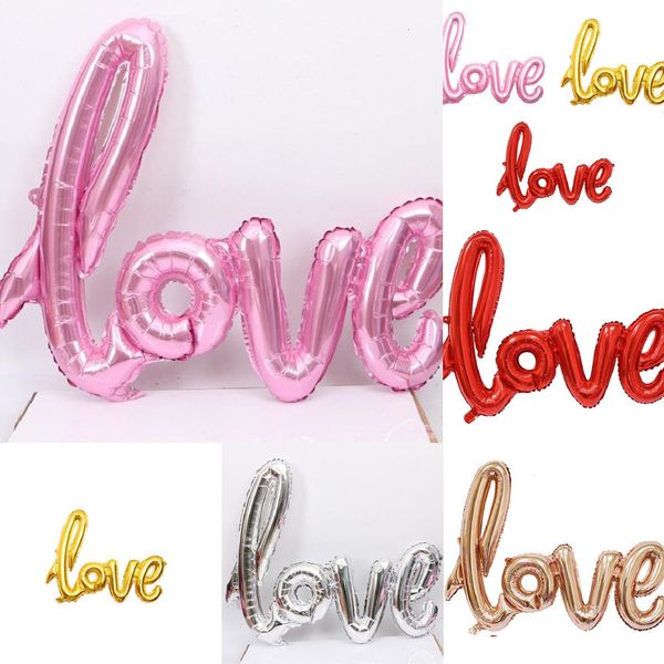 

fast delivery love alphabet air balloons birthday party wedding decoration mylar foil large letter balloon dhl 3 nvmsf
