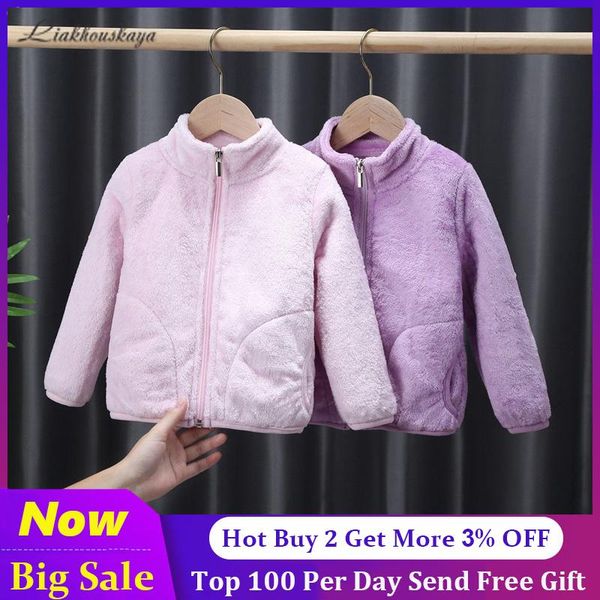 

jackets winter fleece for boys girls warm coat kids coats children clothes outerwear 2-10 years, Blue;gray