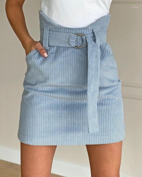 

iamgia skirt blue short mini mujer faldas a line y2k elegant high waist pocket rok saia vrouw rokken spodnica gonna jupe fashion1, Black