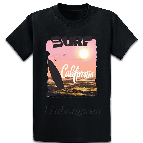 

surf california t shirt casual print male summer style crew neck cotton normal famous shirt sport hooded sweatshirt hoodie