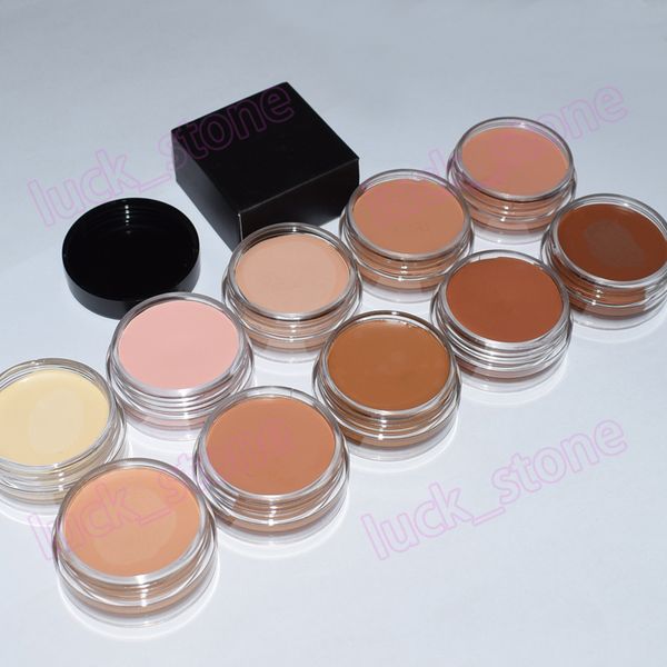 Concealer-Creme, 10 Farben, wasserfest, professionelles Make-up, dunkle Augenringe, vollständige Deckung, cremiges, korrigierendes, weiches, mattes Make-up, deckt Kreise und Falten vollständig ab