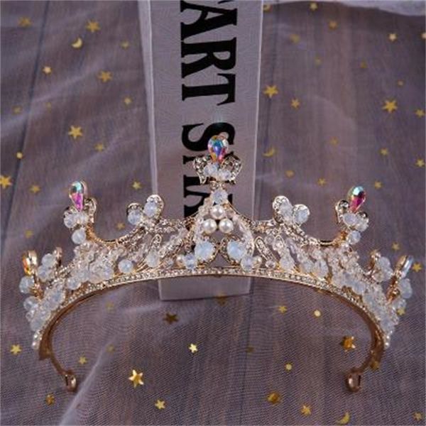 

quality dress wedding headdress korean bridal 2020 new crown 18 year old female hair band, Silver