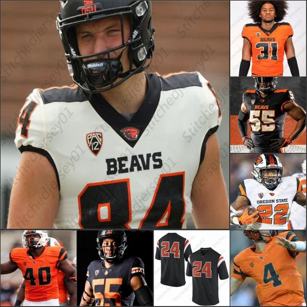 

custom oregon state football jersey ncaa college tristan gebbia trevon bradford luke musgrave kolby taylor champ flemings kitan oladapo, Black