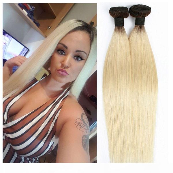 

перуанский индийский бразильский человеческих волос remy ombre color 3шт 1b 613 straight сырое inaian волос пучки extensions бесплатная дост, Black