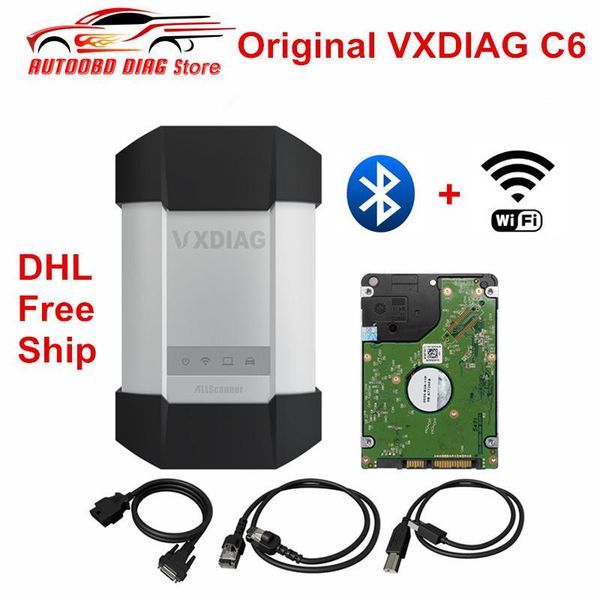

original vxdiag c6 car & truck obd2 diagnostic scanner tool better than c4 c5 support bluetooth & wifi ship
