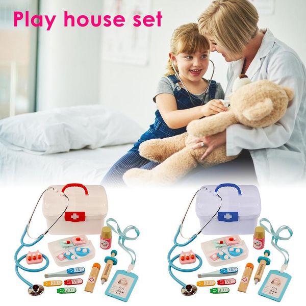 

13 шт доктор медицинский набор для детей доктор ролевые игры одеваются игры set real wood non toxic лакокрасочные материалы стоматолог cospa