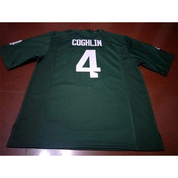 

3421 #4 matt coghlin michigan state spartans alumni college jersey s-4xlor custom any name or number jersey, Black