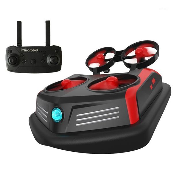 

goolrc s200 mini drone remote control boats car 600tvl fpv 3-in-1 sea-land-air mode switchable waterproof hovercraft toy rc dron1