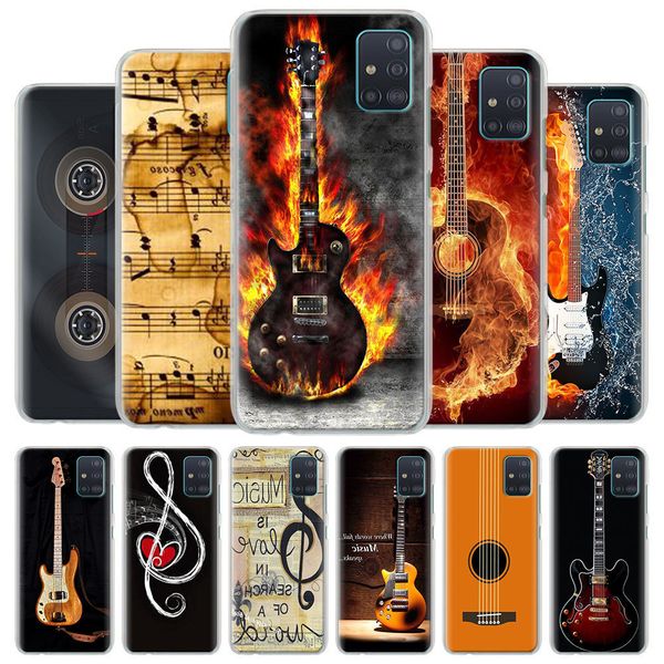 

music guitar phone case for samsung galaxy a50 a70 a51 a71 a10 a10s a20s a30 a40 a11 a21s a31 a41 hard cover