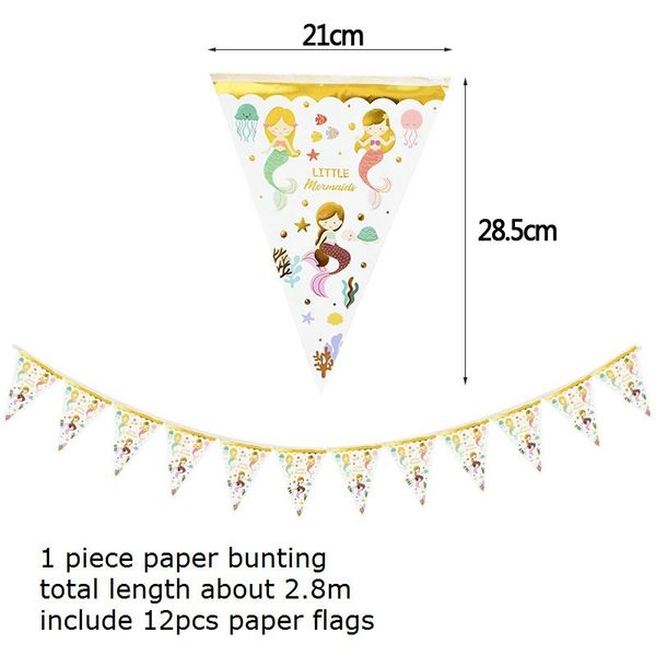 

день рождения чашки кубок посуда тема гирлянда салфетки бумага маленькая русалка одноразовые украшения уборка уборки поставки plates bbyouq