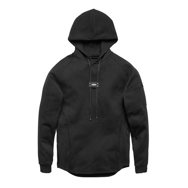

men gyms hoodies gyms fitness bodybuilding sweatshirt pullover sportswear male workout hooded clothing, Black