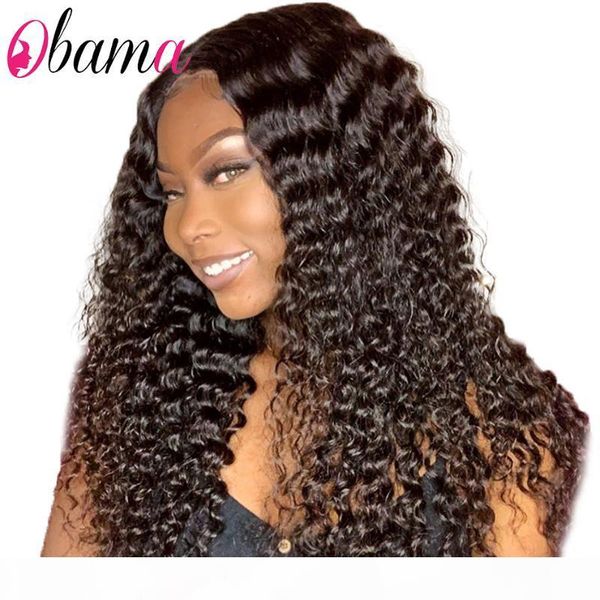 

curly human hair wigs with baby hair deep wave lace front wig pre plucked 8-28 inch deep curly lace frontal wig remy, Black;brown