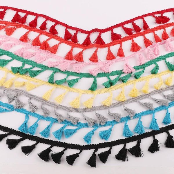 

5yard lot tassel fringes trim tassel trim fringe ribbon for home wedding decoration lace fabric diy sewing curtains accessories h sqcecu