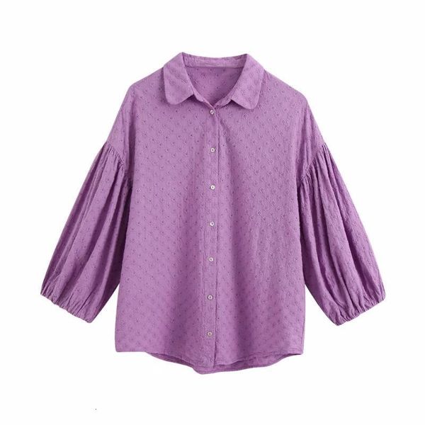 

women flower embroidery lantern sleeve shirts smock femme peter pan collar blouse casual lady loose blusas s7838, White