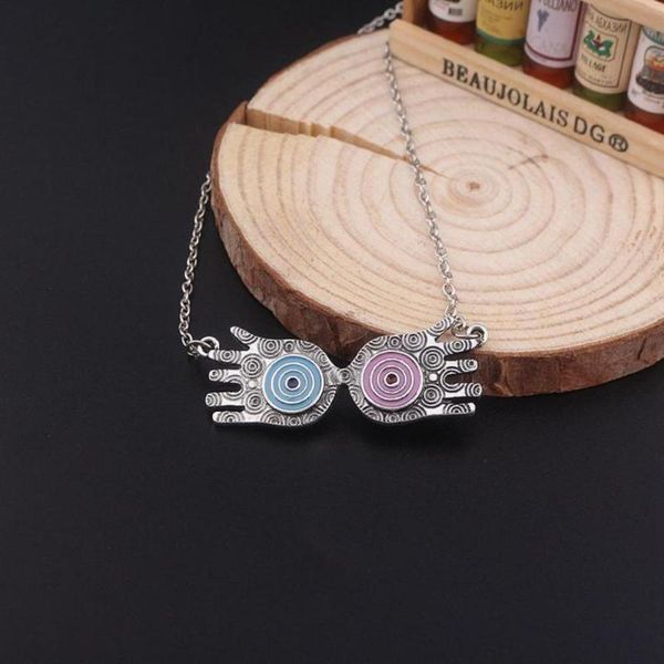 

dropshipping 2020 western trendy stylish glasses pendant necklace film creative pendant necklace fashion men women jewelry, Silver