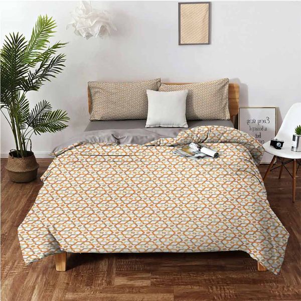 

six pointed stars pattern overlapping hexagons mosaic designbedding 3-piece set