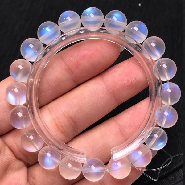 

природный кристалл moonstone синий moonstone моды простой синий кристалл браслет лунный свет девушка браслет cnhxl, Golden;silver
