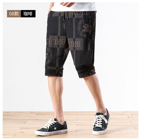

2020 new 5-point shorts korean trend loose men's youth sports casual pants, White;black