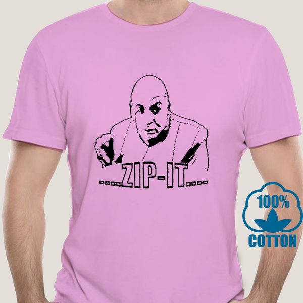 

0491d men tshirt short sleeve austin powers dr. evil zip it t shirt slim fit t shirt tee women t-shirt sport hooded sweatshirt hoodie