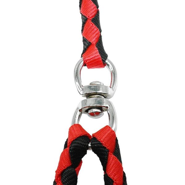 

2 way nylon dual dog leash double lead rope no-tangle durable walking leashes strong for 2 dogs with soft padde bbybac