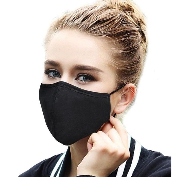 

100pcs anti-dust cotton mouth face massk mundschutz maske cycling wearing black fashion cotton masks fast shipping