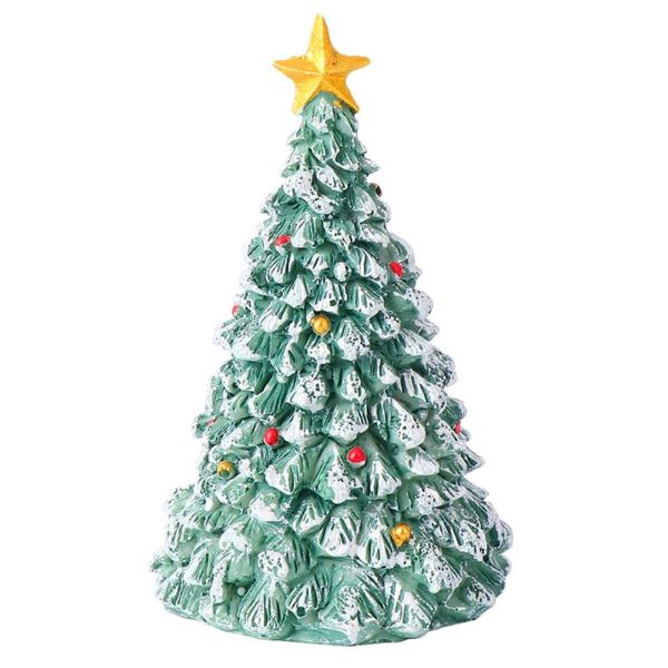 

xmas decor resin tree christmas tree decorations small model with star