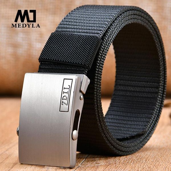 

belts medyla wholesale male nylon belt waist cinto automatic buckle fans tactical canvas for man a, Black;brown