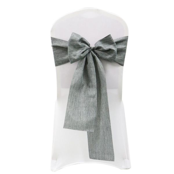 

1pcs knot chair decor wedding linen banquet bow decorations imitated sashes modern chairs cover ties party home bbyvlp lg2010