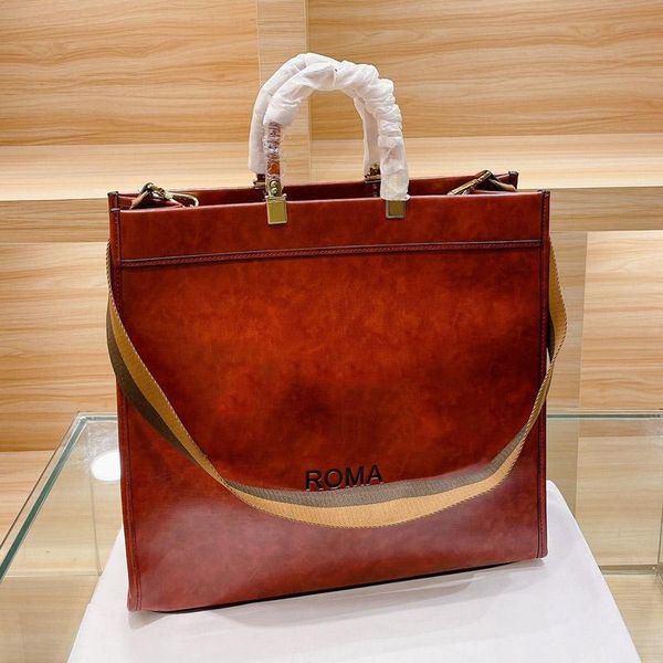 

41cm women high-capacity purse letter two tote shopper lady handle large bags shoulder bag wide strap detachable shoulder f color hangb ngxn