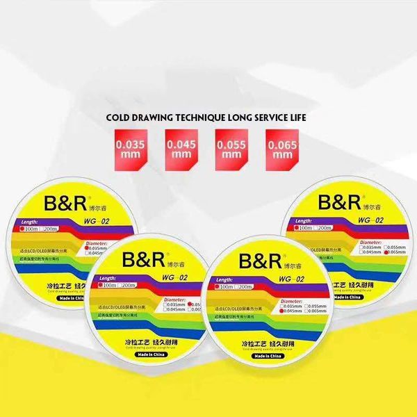 

new cold drawn durable special gold wire high hardness cutting line lcd/oled screen separation diamond wire mobile phone repair1