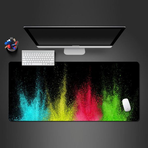 

3d color modern fun mouse pad selling personality game big table pad natural rubber big lock edge professional mats