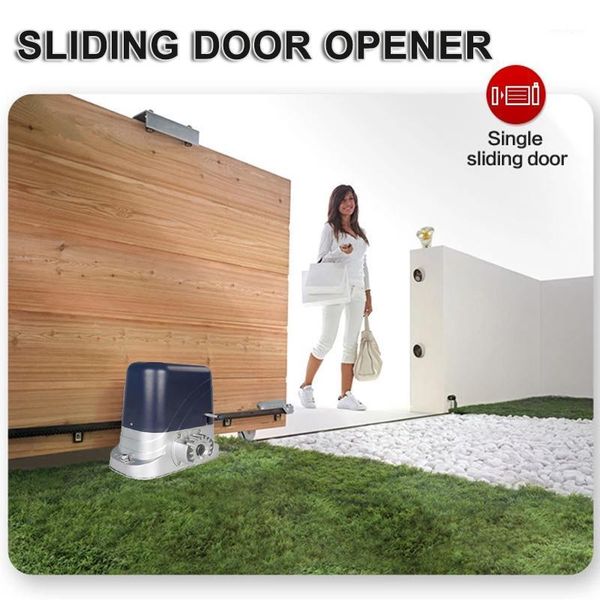 

fingerprint access control automatic sliding gate door opener hardware driveway motor engine security complete kit optional 4m nylon rack in